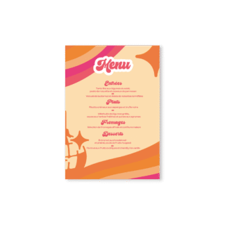Ub Menu très pep's pour cette Boule à facette Disco Orange
