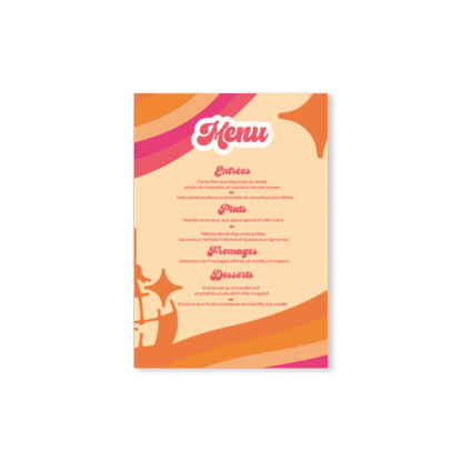 Ub Menu très pep's pour cette Boule à facette Disco Orange