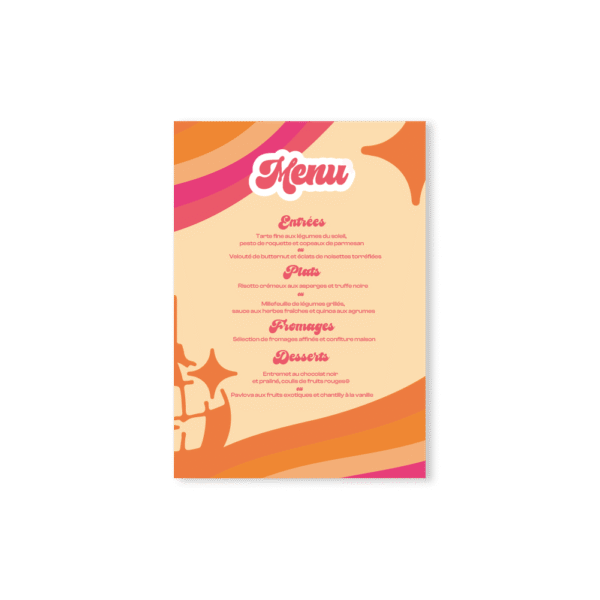Ub Menu très pep's pour cette Boule à facette Disco Orange