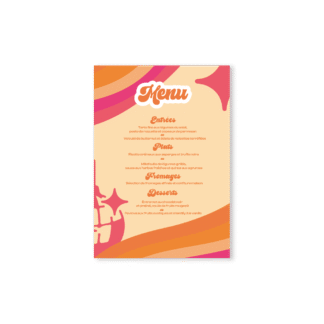 Menu – Collection Disco « Boule à facette » Rose