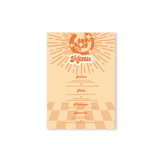 Menu – Collection Disco « Dance » Orange