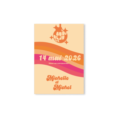 Save the Date – Collection Soirée Disco -