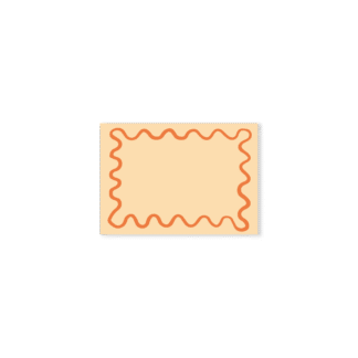 Carte de Remerciement – Collection Disco "Paillettes" Orange
