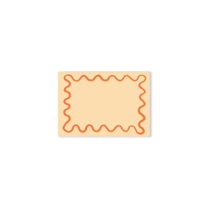 Carte de Remerciement – Collection Disco "Paillettes" Orange