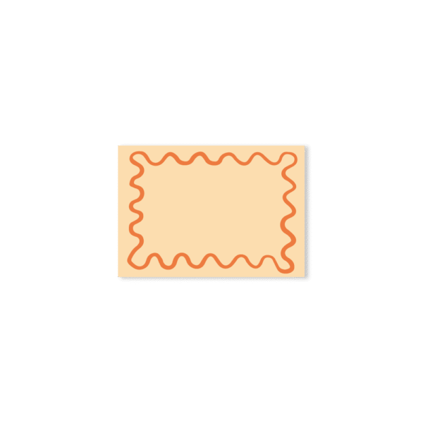Carte de Remerciement – Collection Disco "Paillettes" Orange