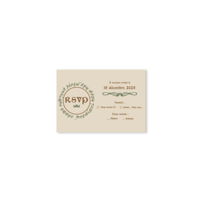 Carte RSVP – Collection Fantasy