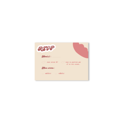 RSVP Coquelicot – Collection Fleur Rose nude & vieux rose