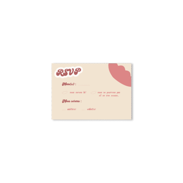 RSVP Coquelicot – Collection Fleur Rose nude & vieux rose