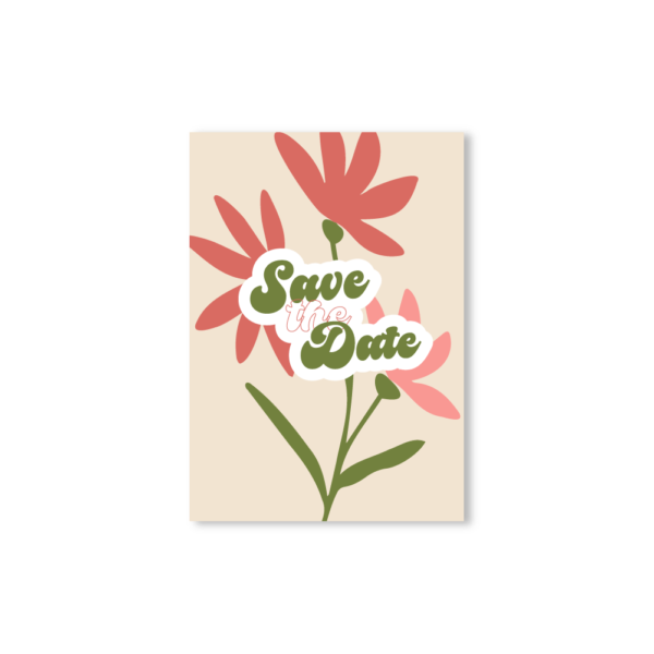 Save the Date "Dahlia" – Collection Fleur
