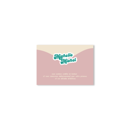 Carte de Remerciement Échinacée – Collection Fleur