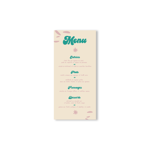 Menu Échinacée