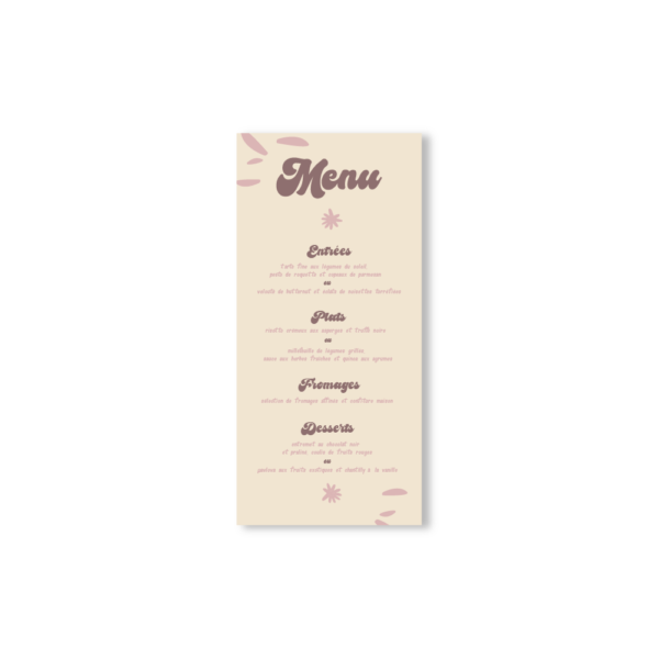 Menu Échinacée