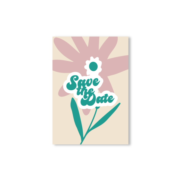 Save the Date "Échinacée" – Collection Fleur
