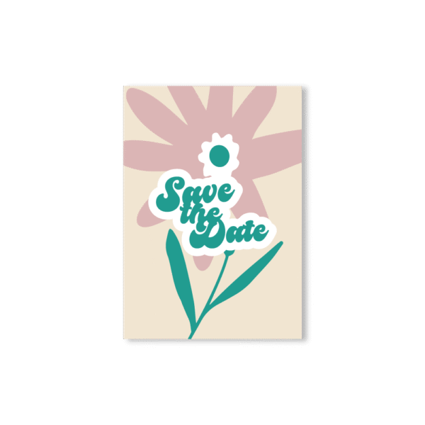 Save the Date "Échinacée" – Collection Fleur