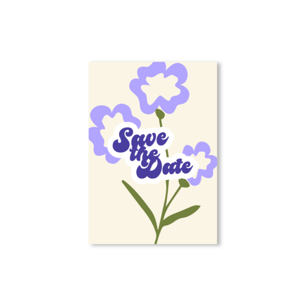 Save the Date "Violette" – Collection Fleur