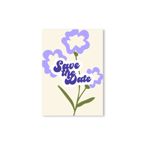 Save the Date "Violette" – Collection Fleur
