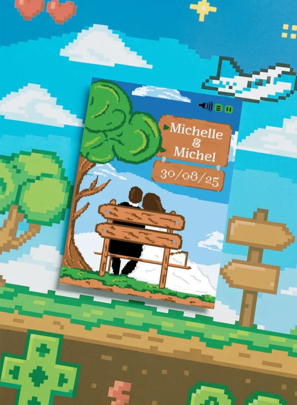 Faire-Part M. Mme – Collection Pixel