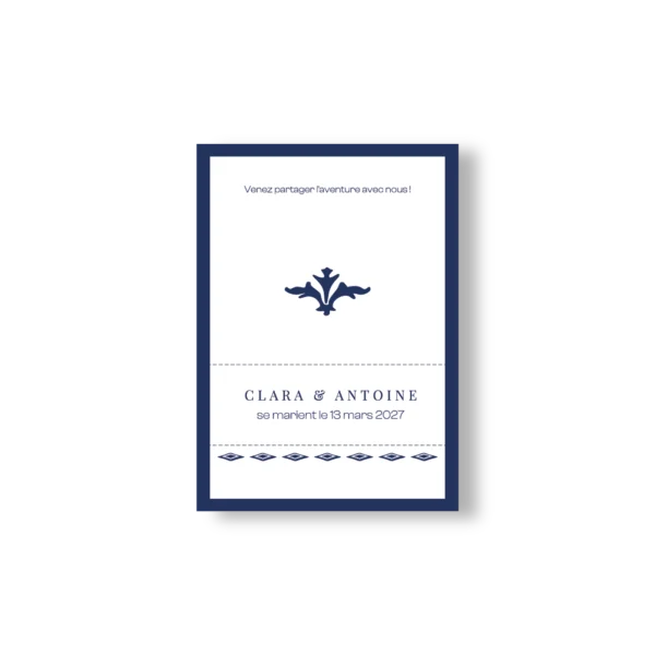 Faire-part mariage orné – Collection Inspiration Louis XV