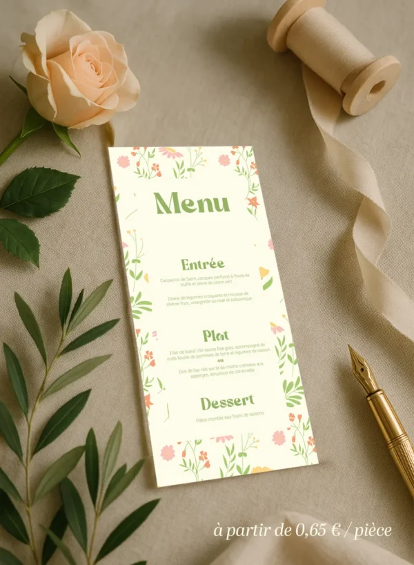 Menu - Coll Printemps en Fleurs