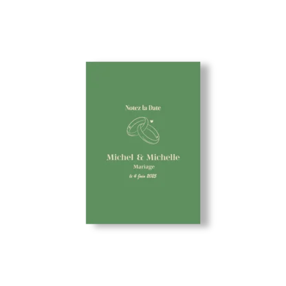Notez_La_Date Minimaliste Alliances – Vert Sauge