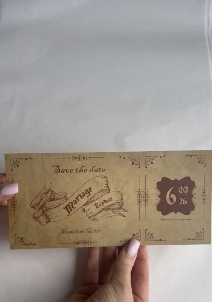 Photo du Save The Date – Parchemin du Maraudeur