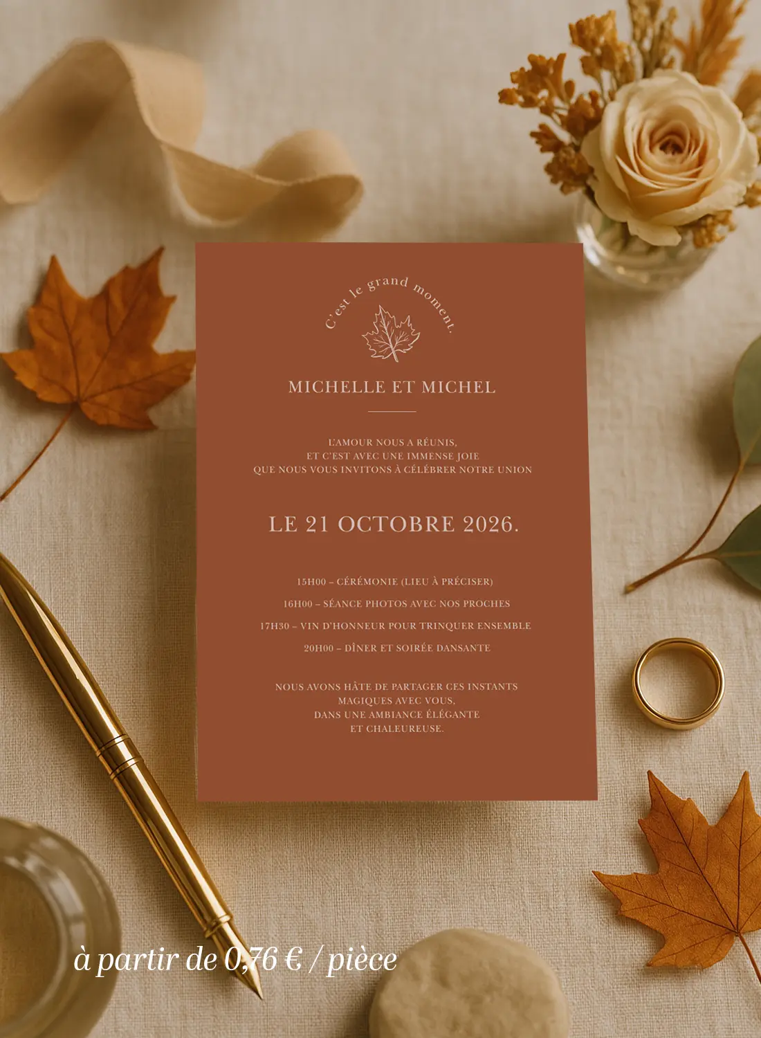 Faire Part Terracotta