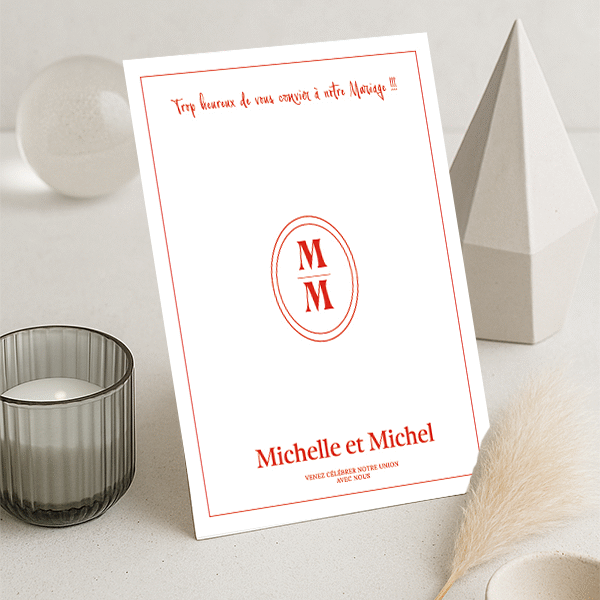Faire-Part de Mariage – Collection Intimate