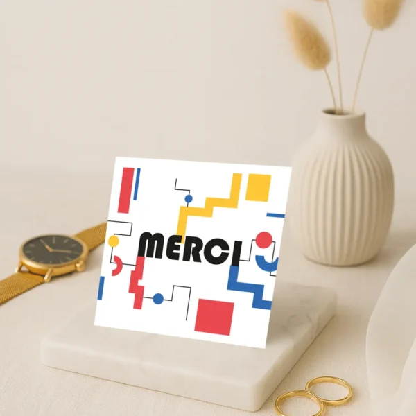 Carte de Remerciement – Collection Inspiration Bauhaus