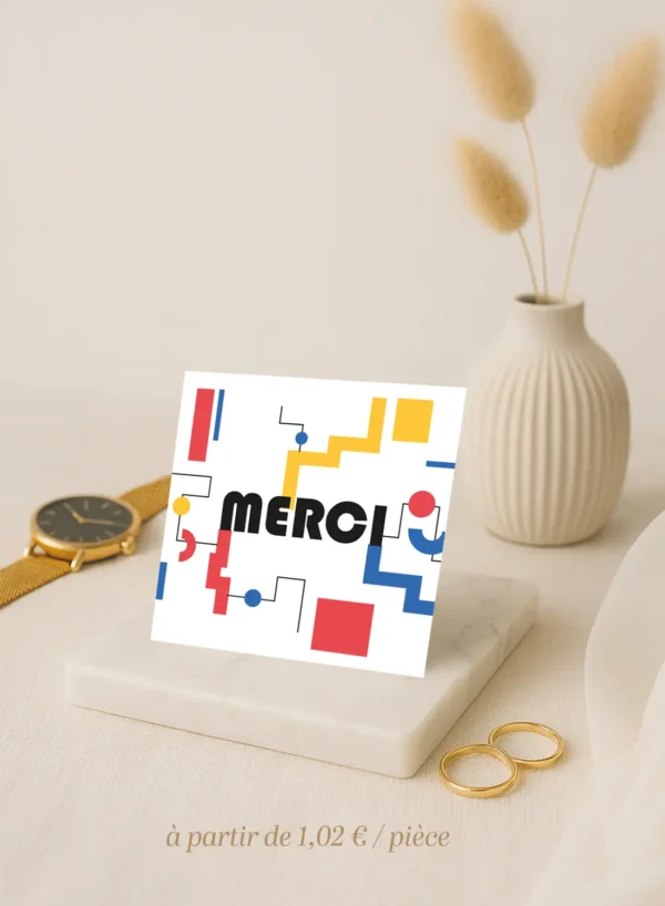 Carte de Remerciement – Collection Inspiration Bauhaus